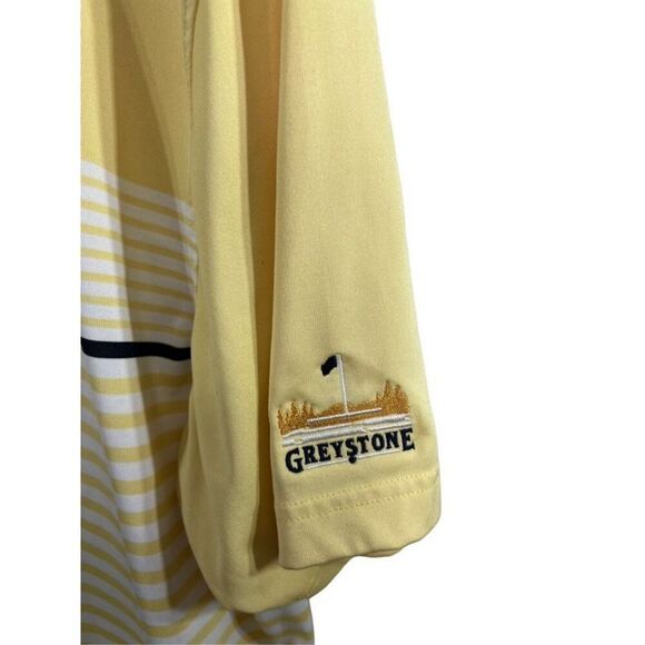 Mens PGA Golf Polo Shirt Greystone Logo Authentic Size XL Performance Yellow - Picture 3 of 9